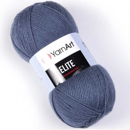 YARNART ELITE 842 сірий джинс