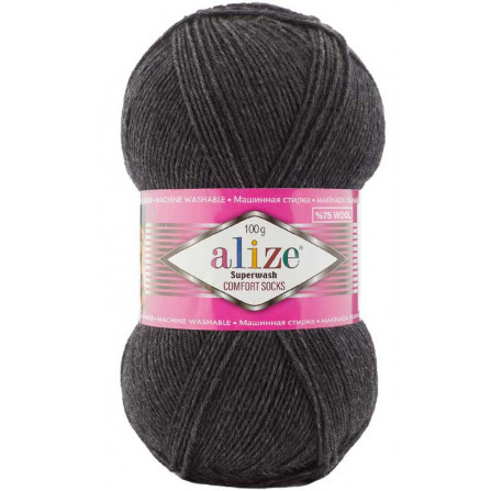 ALIZE SUPERWASH COMFORT SOCKS 521 антрацит