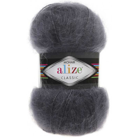 ALIZE MOHAIR CLASSIC 53 темно-сірий