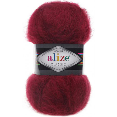 ALIZE MOHAIR CLASSIC 57 бордовий