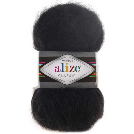 ALIZE MOHAIR CLASSIC 60 чорний