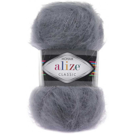 ALIZE MOHAIR CLASSIC 87 вугільно-сірий