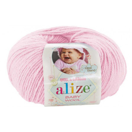 ALIZE BABY WOOL 185 світло-рожевий