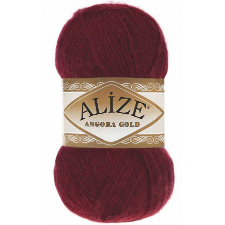 ALIZE ANGORA GOLD 57 бордовий