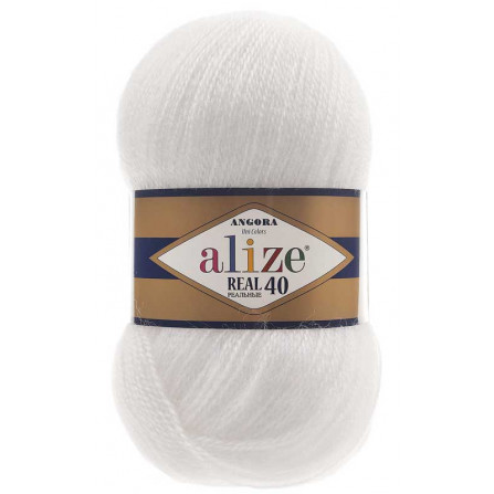 ALIZE ANGORA REAL40 55 білий