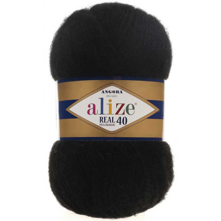 ALIZE ANGORA REAL40 60 чорний