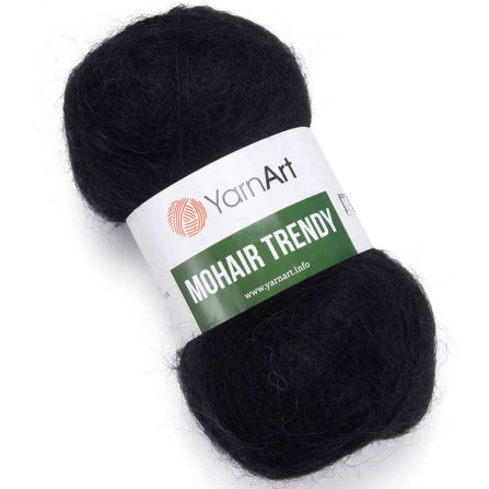 YARNART MOHAIR TRENDY 102 чорний