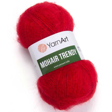 YARNART MOHAIR TRENDY 105 яскраво-червоний