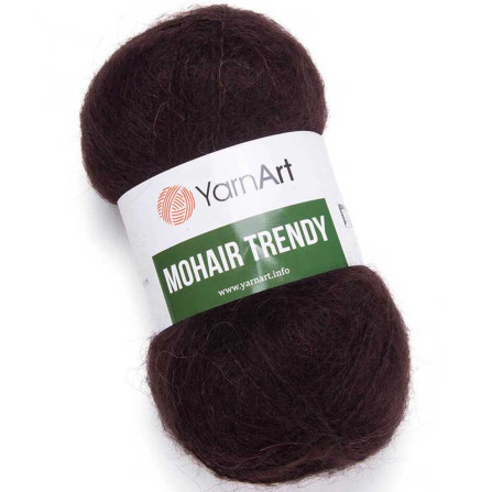 YARNART MOHAIR TRENDY 123 коричневий