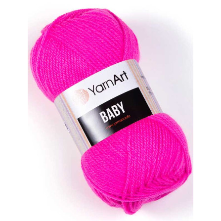 YARNART BABY 174 неоновий рожевий