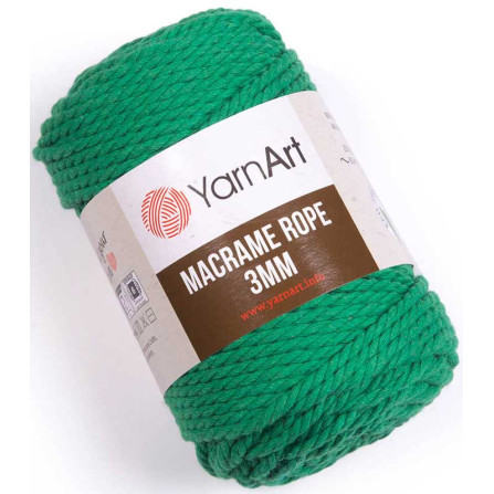 YARNART MACRAME ROPE 3MM 759 смарагд