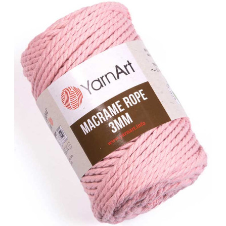 YARNART MACRAME ROPE 3MM 762 світло-рожевий