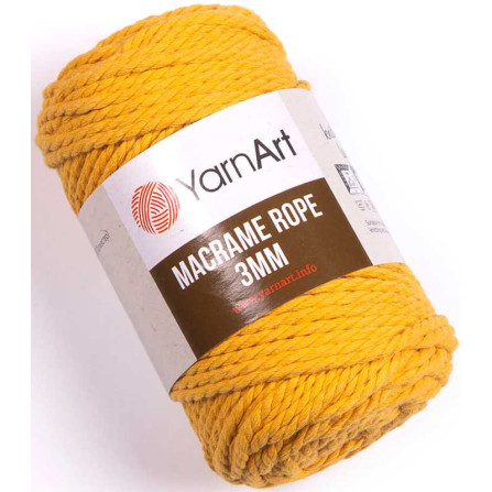 YARNART MACRAME ROPE 3MM 764 темно-жовтий