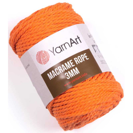 YARNART MACRAME ROPE 3MM 770 помаранчевий