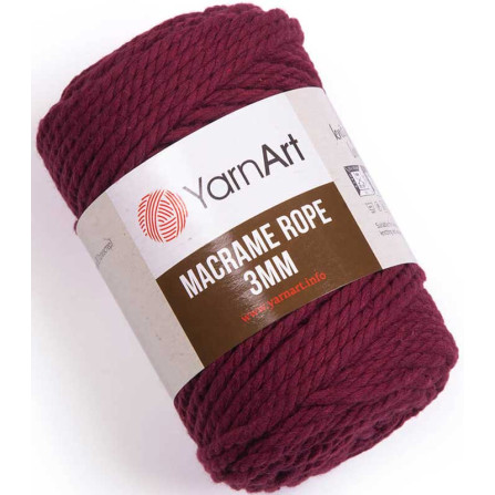 YARNART MACRAME ROPE 3MM 781 бордовий