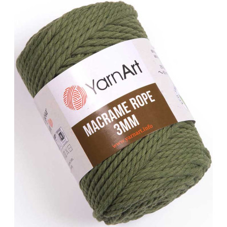 YARNART MACRAME ROPE 3MM 787 хакі