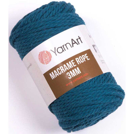 YARNART MACRAME ROPE 3MM 789 петроль