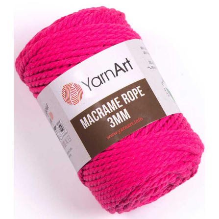 YARNART MACRAME ROPE 3MM 803 малиновий