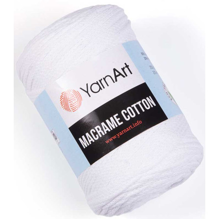 YARNART MACRAME COTTON 751 білий