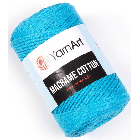 YARNART MACRAME COTTON 763 яскраво-бірюзовий