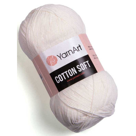 YARNART COTTON SOFT 01 білий