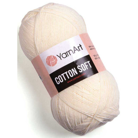 YARNART COTTON SOFT 03 кремовый