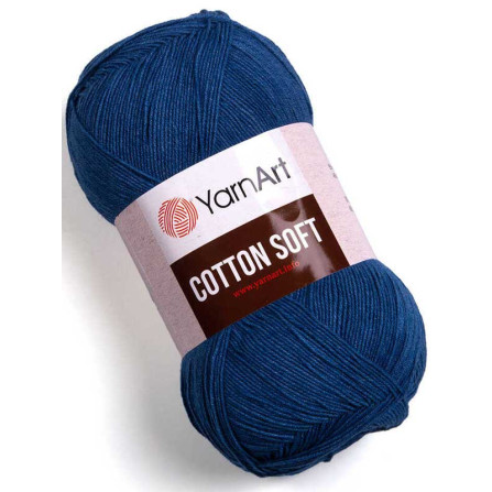 YARNART COTTON SOFT 17 темно-синій джинс
