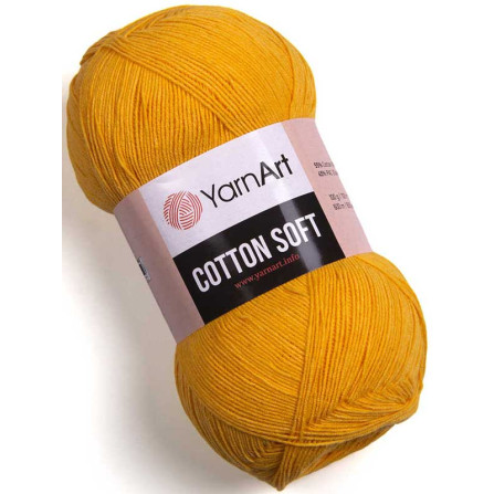 YARNART COTTON SOFT 35 тёмно-жёлтый