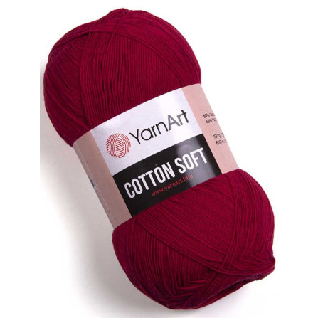 YARNART COTTON SOFT 51 темно-червоний