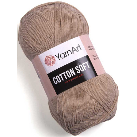 YARNART COTTON SOFT 87 тёмно-бежевый