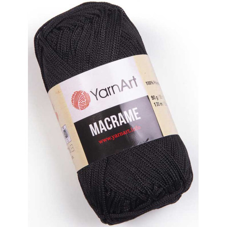 YARNART MACRAME 148 чёрный