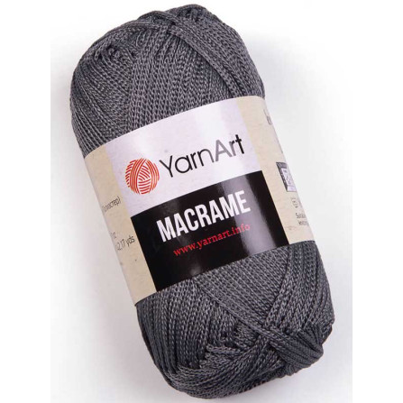 YARNART MACRAME 159 вугільно-сірий