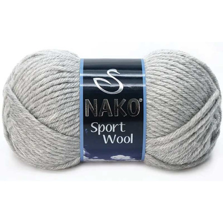 NAKO SPORT WOOL 195 світло-сірий меланж