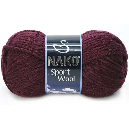 NAKO SPORT WOOL 3718 темно-бордовий