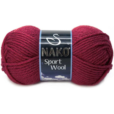 NAKO SPORT WOOL 6592 бордовий