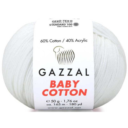 GAZZAL BABY COTTON 3410 білий
