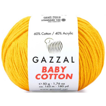 GAZZAL BABY COTTON 3417 жёлтый