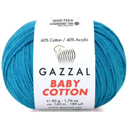 GAZZAL BABY COTTON 3428 тёмная бирюза