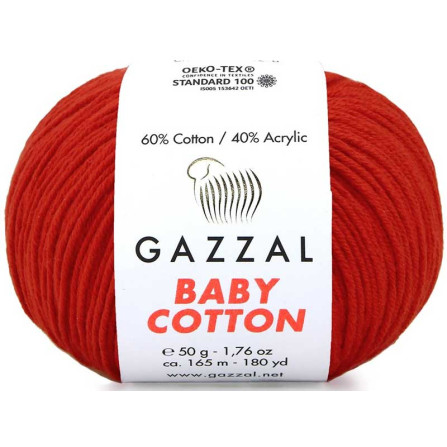 GAZZAL BABY COTTON 3443 кроваво-красный