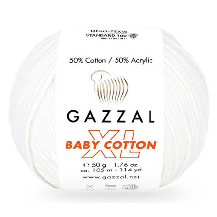 GAZZAL BABY COTTON XL 3410 білий