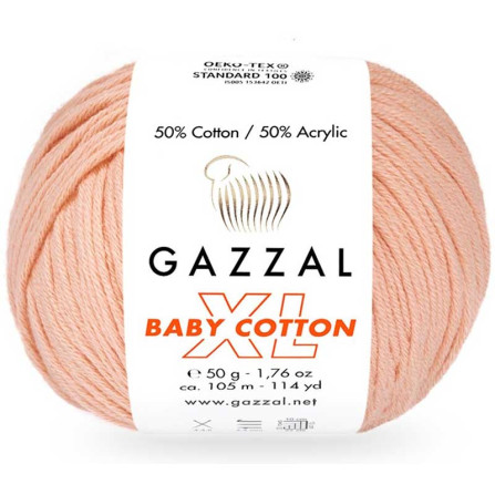 GAZZAL BABY COTTON XL 3412 абрикосовий