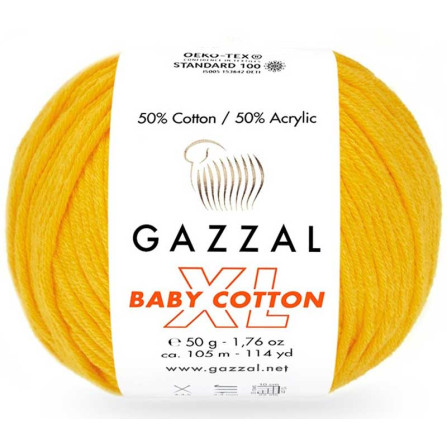 GAZZAL BABY COTTON XL 3417 жёлтый