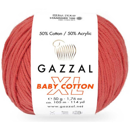 GAZZAL BABY COTTON XL 3418 гранат