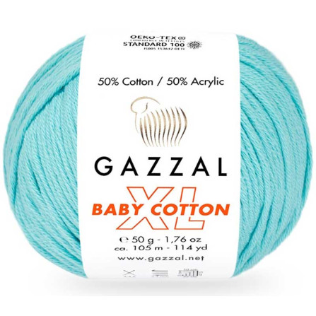 GAZZAL BABY COTTON XL 3451 блакитна бірюза
