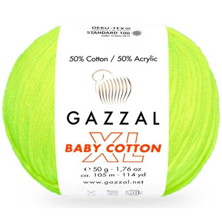 GAZZAL BABY COTTON XL 3462 неоновий жовтий