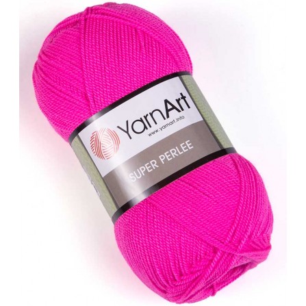 YARNART SUPER PERLEE 174 неоновый розовый