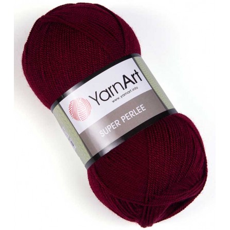 YARNART SUPER PERLEE 577 тёмно-бордовый