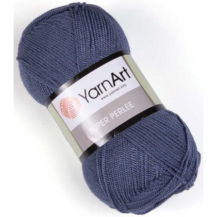 YARNART SUPER PERLEE 842 серый джинс