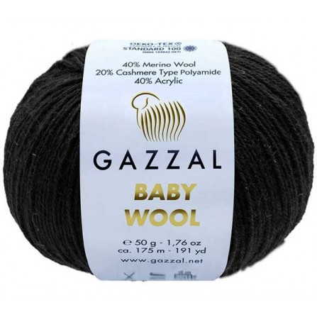 GAZZAL BABY WOOL 803 чорний