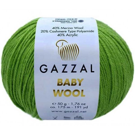 GAZZAL BABY WOOL 821 зелений